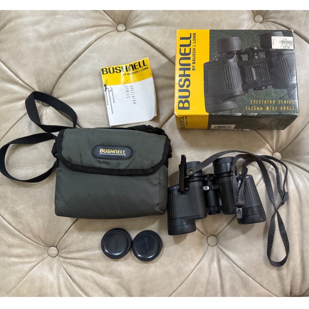 Lechmere VTG Bushnell Spectator Series 7x35mm Wide Angle‎ Binoculars Case & Box